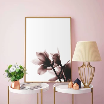 Modern, de culoare Roz Flori Printuri de Arta de Perete Tablouri Canvas Floral Poster Scandinavia Imaginile pentru Camera de zi Dormitor Acasă Decorative