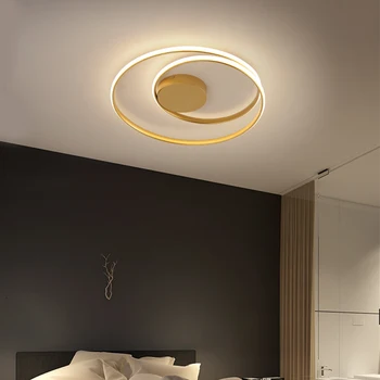 Modern Lumini Plafon Lampă cu LED Pentru Living Dormitor Camera de Studiu Alb negru culoare suprafata montat Lampă de Tavan Deco AC85-265V