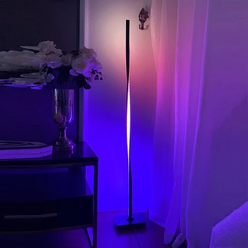 Modern, Podea cu LED-uri Lămpi de Iluminat Camera de zi Lampa de Podea Dormitor Noptieră Reglaj Nordic Biroul Permanent Lampa de Interior Decor Luciu