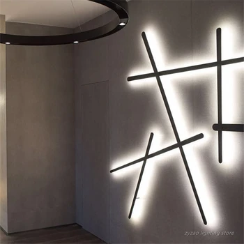 Modern, Simplu de Linie de Lumină LED-uri Lampă de Perete Nordic Designer Living Home Decor Lumini de Perete Culoar, Coridor, Dormitor, Baie Lumini