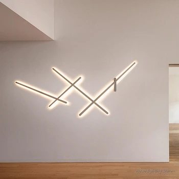 Modern, Simplu de Linie de Lumină LED-uri Lampă de Perete Nordic Designer Living Home Decor Lumini de Perete Culoar, Coridor, Dormitor, Baie Lumini