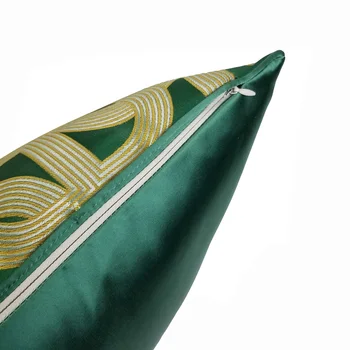 Modern Țesute Geometrie Acasă Decorative de culoare Verde Închis Lanț de Pernă Monofazate țesute Canapea Scaun Perna Acoperi 45x45 cm 1 buc/lot 2 tipuri