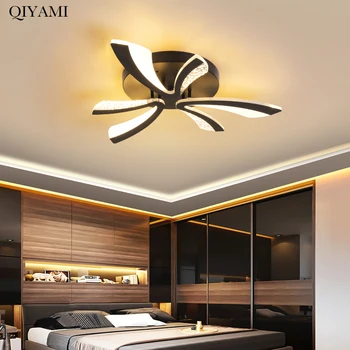 Moderne, Acrilice LED Lumini Plafon Pentru Camera de zi, Dormitor, Mese de Studiu Negru Și Alb Interior Lampa de Iluminat Corpuri de Luminaria