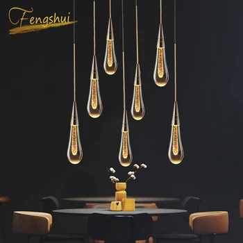 Moderne de iluminat candelabru de cristal MANSARDĂ, bucătărie scara de lumină hotel hall decor interior lampă de agățat Vila de lux pandantiv lampă