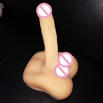 Modernizate Nouă Generație 1.6 kg Stând Dragoste Sex Jucării Moi Realist Penisul Penis Vibrator Anal Bază Femeie, Gay Masturbator