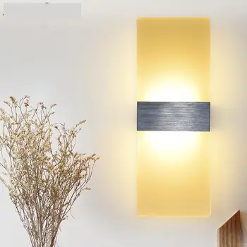 Modernă cu Led-uri Lampă de Perete Baie Corpuri de iluminat Aplicatii de Iluminat Murales led-uri de Lumină de Sus în Jos Industriale Decor Nordic Lampă de Perete