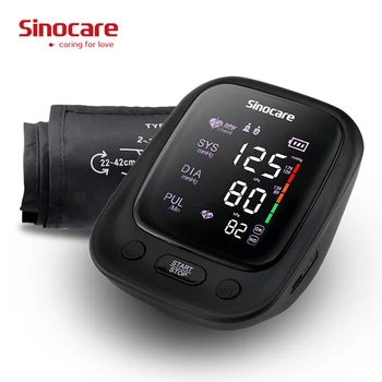 Monitor de Presiune sanguina partea Superioară a Brațului, Automat Digital BP Mașină Heart Rate Monitor de Puls cu Functie Voce & Display LCD de Mari dimensiuni