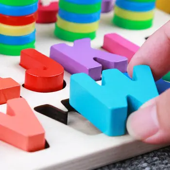 Montessori Jigsaw Puzzle din Lemn Jucărie XX9E