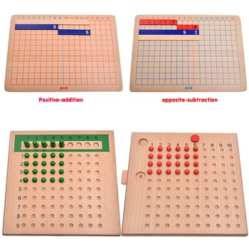 Montessori Plus Scădere Benzi Bord Matematica Jucarii Pentru Copilăria Timpurie, De Învățământ Preșcolar De Matematica Pentru Copii Jucarii