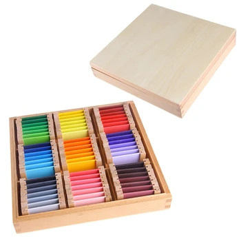 Montessori Senzoriale Material De Învățare De Culoare Tableta Cutie 1/2/3 Lemn Preșcolar Jucărie ## Picătură Navă