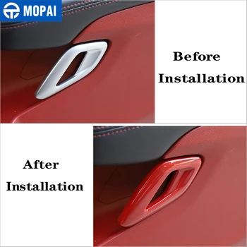 MOPAI Interior Semifabricate pentru Challenger+ Masina Mânerului Interior al Portierei Decorare Acoperire pentru Dodge Challenger+ Accesorii