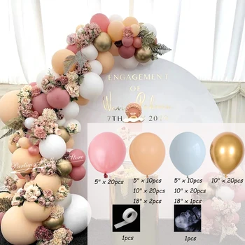 Morandi Balon De Culoare Ghirlanda Set Petrecere De Aniversare De Nunta Decor De Anul Nou Provizii De Cafea Balon Combinație Copil De Dus