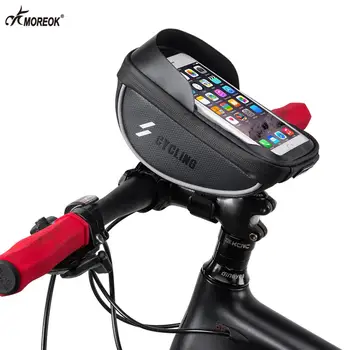 MOREOK Biciclete Sac Impermeabil Ecran Tactil Sac de Ciclism Sus Fata Tub Cadru MTB Biciclete Rutier Sac 6.0 Caz Telefon Accesorii pentru Biciclete
