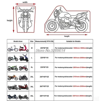 Motocicleta acoperă anti UV pentru yamaha nmax accesorii honda hornet 600 honda cb500x nc750x honda goldwing gl1800 moto KTM