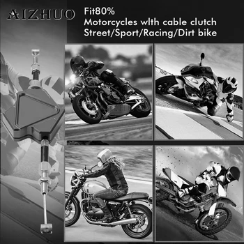 Motocicleta CNC Aluminiu Stunt Maneta de Ambreiaj Ușor Trageți Cablul de Sistem Pentru Kawasaki Z 1000 Z1000SX NINJA 1000 Tourer Z900RS Z750R
