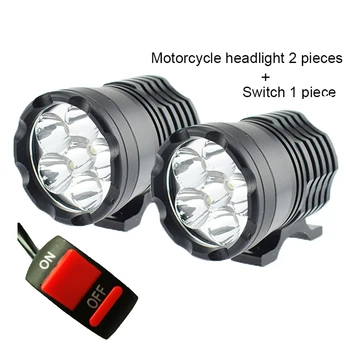 Motocicleta faruri 12V 60W LED moto ceață lumini la fața locului numai fazei auxiliare lampă de lucru spoturi motocicleta auto far