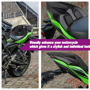 Motocicleta Husa Scaunului Pentru Kawasaki Ninja 650 2020 2019 2018 2017 Carbon Scaunului Pasagerului Din Spate Torpedou Bizon Carenaj Z650 Accesorii