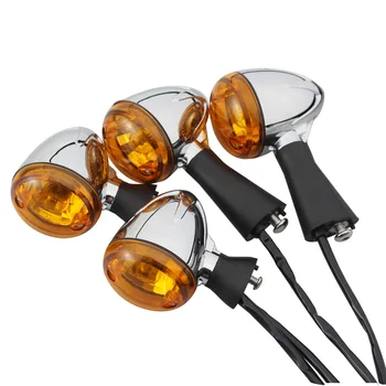 Motocicleta LED-uri de Semnalizare Relocare Față și Spate Lumini de Semnalizare Amber Indicatori PENTRU INDIAN 14-20 SCOUT Șaizeci de BOBBER