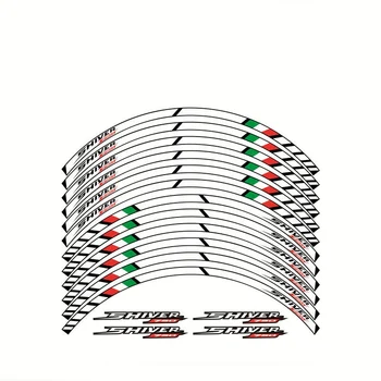 Motocicleta Roata Decalcomanii Autocolante Set Rim Stripes Laminat Pentru APRILIA SHIVER 750