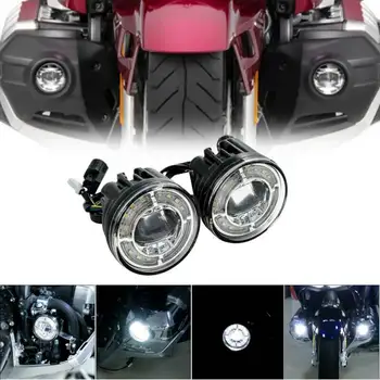 Motocicleta Strobe LED-uri faruri pentru Ceață w/ Kit de Fixare Pentru Honda Goldwing 1800 GL1800 2018-2020