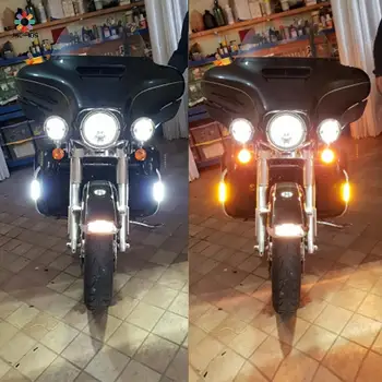 Motociclete de CONDUS de Autostrada Bar Switchback de Conducere Lumină de Semnalizare Pentru Harley Davidson Touring Victorie Model de Motocicleta lumini de Conducere