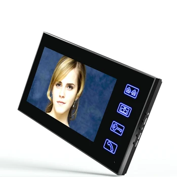 Mountainone Handfree Video Interfoane Interfon Kit monitor 7 inch Fata de Recunoaștere a Amprentelor 92° unghi de Vizualizare Soneria sisteme