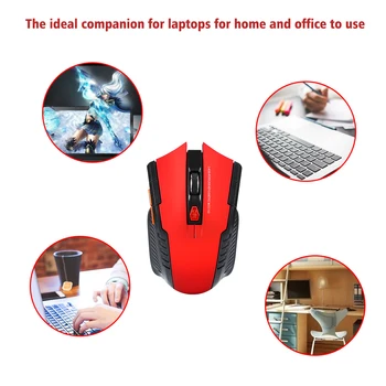 Mouse Mouse Optic Wireless Mouse Wireless cu Receptor USB pentru PC si Laptop de Gaming Nou de 2.4 GHz de Jocuri de noroc