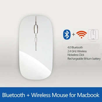 Mouse-ul fără fir pentru Apple Macbook air tăcut drăguț Mouse-ul Bluetooth Reîncărcabil pentru mac pro 16 mini Soareci de Calculator pc, Laptop Mause