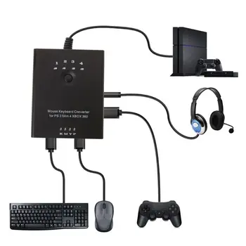 Mouse-ul Tastatura Convertor Adaptor pentru PS3 / PS4 / XBox 360 / XBox One / Xbox one S, fără Întârziere, Compatibil cu toate jocurile
