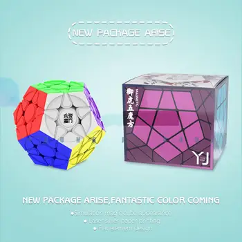 Moyu Yongjun yuhu magnetic megaminxeds stickerless magneți 12-partea viteză magie Yj cub profesional Puzzle Cuburi de Educație jucarii