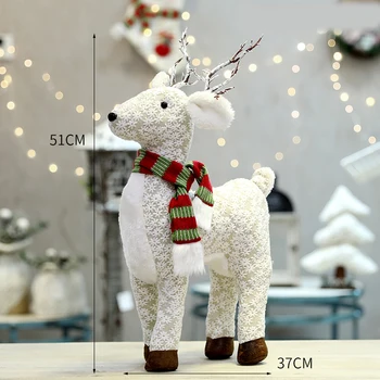 Moș Crăciun, om de Zăpadă Elan Păpuși de Crăciun Ornamente de Jucărie de Crăciun Xmas Cadou de Anul Nou Decor de Crăciun pentru Acasă
