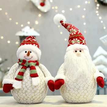 Moș Crăciun, om de Zăpadă Elan Păpuși de Crăciun Ornamente de Jucărie de Crăciun Xmas Cadou de Anul Nou Decor de Crăciun pentru Acasă