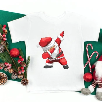 Moș Crăciun T Shirt Pentru Copii tricou Copii, Crăciun Fericit Cadou Amuzant Tricouri An Nou Fericit Maneca Scurta Top Teen Tricouri