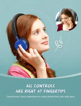 Mpow NCH1 Copii fără Fir Căști cu Microfon Bluetooth 5.0 Activ de Anulare a Zgomotului Căști cu 94dB Limita de Volum 12H Timp de Joc