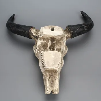MRZOOT Coarne Craniu de Perete Agățat Ornamente Creative de Halloween Decor Cadou Rasina de Artizanat Cadou