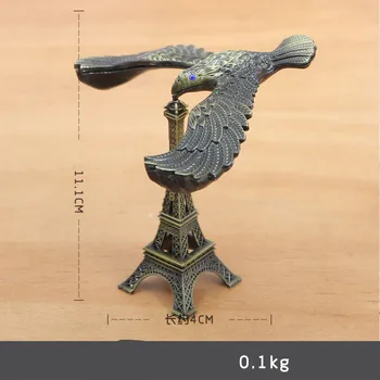MRZOOT Creative metal echilibru eagle model de clădire punct de reper decor din fier forjat turnul Eiffel jucărie cadou meserii