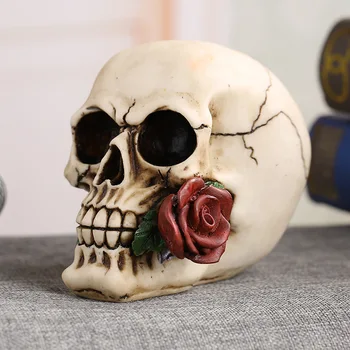 MRZOOT Rasina de Artizanat Statui Pentru Decor Craniu Crescut Îndrăgostiților Hotel Dragoste Cadou