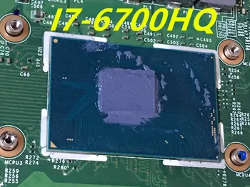 MS-16J5 PENTRU MSI Prestige PE70 PE60 6QE GE62 GE72 Placa de baza Laptop CU i7-6700HQ 2.6 Ghz CPU MS-16J51 TESED OK