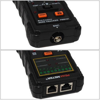 MS6816 Profesionale Multi-Funcția de Cablu de Sârmă Tracker RJ45 RJ11 Cablu Rosu Tester Urmări Linia Telefonică DC Test Tool Nivel