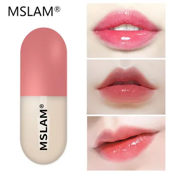 MSLAM produs pentru Buze Lip Îmbogățire Ulei Fuller Buzele Iluminat Luciu de Buze Lichid Reduce Pigmentare Buze Roz de Lungă Durată Buna