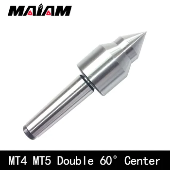 MT3 MT4 MT5 Dublu 60deg centru burghiu hss material impermeabil rotativ centru de exterior/corp de rotație degetar Morse centru de cotitură