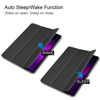 MTT 2020 Tableta Caz Pentru iPad Pro de 12.9 inch 4th Gen A2229 A2233 Piele PU Flip Stand Capacul de Protecție Funda Auto Sleep/Wake Up