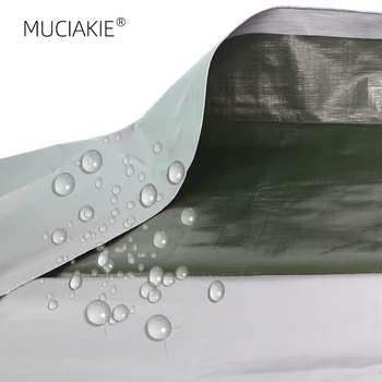 MUCIAKIE 1 BUC Îngroșat Multi-Scop Prelata Reversibile Impermeabil PE de Protecție solară Parasolar Pânză Masina Camion Vărsat Pânză