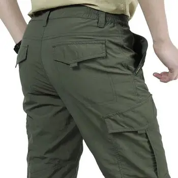 Multi De Buzunar Pantaloni Barbati Muncă Respirabil Iute Uscat Pantaloni De Armată Liber Tactice De Sex Masculin Uniformă Militară Trening