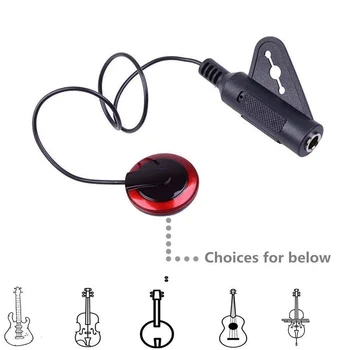 Multi-funcția de Chitara Piezo Pickup Contact Preluare Microfon Pentru Chitara, Vioara, Banjo, Mandolina, Ukulele Chitara Accesorii