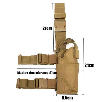 Multi-Funcție în aer liber de Vânătoare Tactice Jambieră Coapsa Picior Toc de Pistol Pentru Marsupiu Wrap-în jurul valorii de sac Arma de Vânătoare Accesorii
