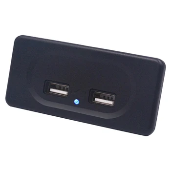 Multi Protecție de Siguranță RV Incarcator USB de Mare Viteză de Încărcare de Călătorie Priză Dublă Motorhome Indicatorul luminos de Alimentare Priza Universal
