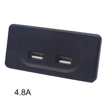 Multi Protecție de Siguranță RV Incarcator USB de Mare Viteză de Încărcare de Călătorie Priză Dublă Motorhome Indicatorul luminos de Alimentare Priza Universal
