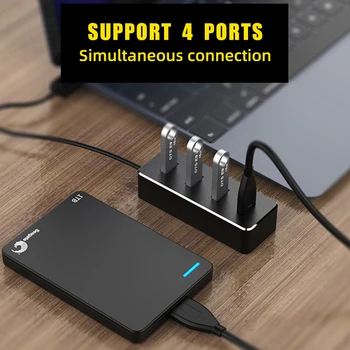 Multi USB 3.0 Hub Splitter Carde Cititor OTG Adaptor Hi-Speed 4-Port Pentru Macbook Pro PC Accesorii USB Dock USB C Hub