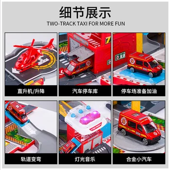 Multifunctional camion container pentru Copii jucarii educative camion Foc de stocare feroviar Parcare auto mare jucărie set cadou